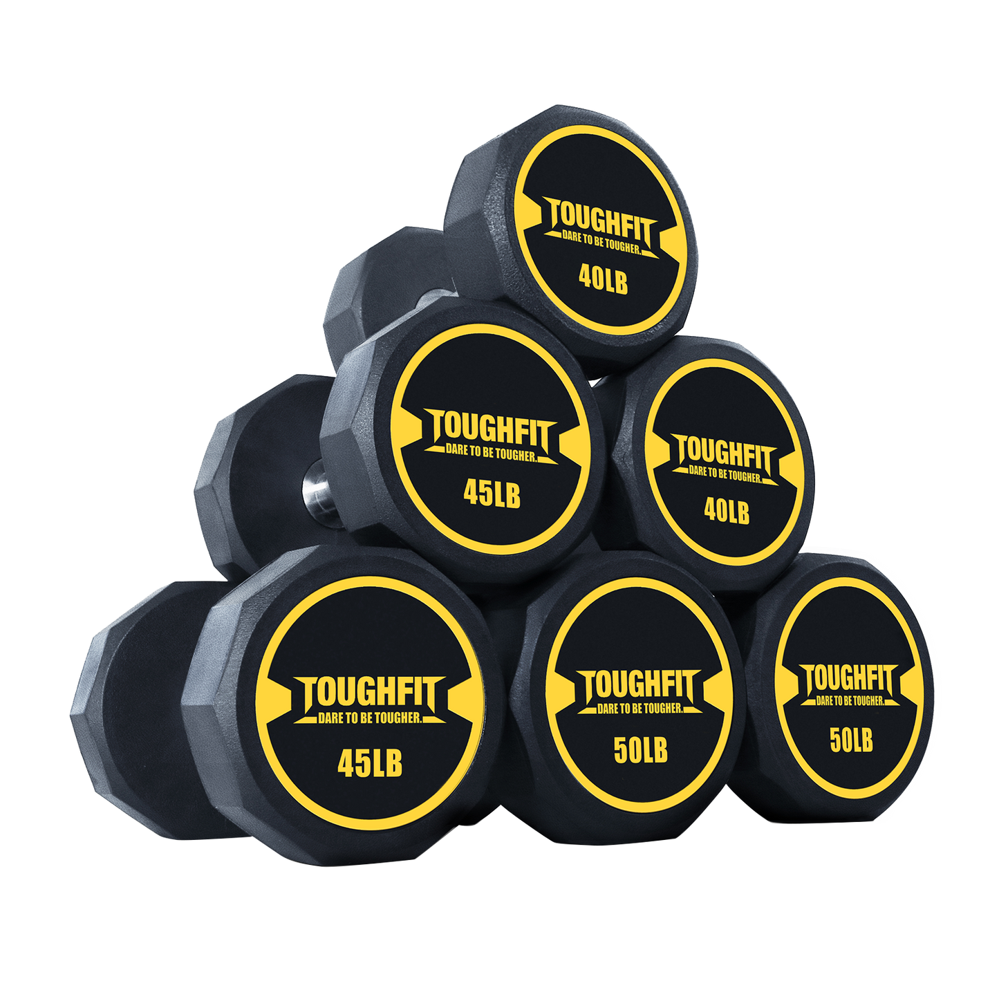 ToughFit Decagon PEV Dumbbell Set 120-270LBS