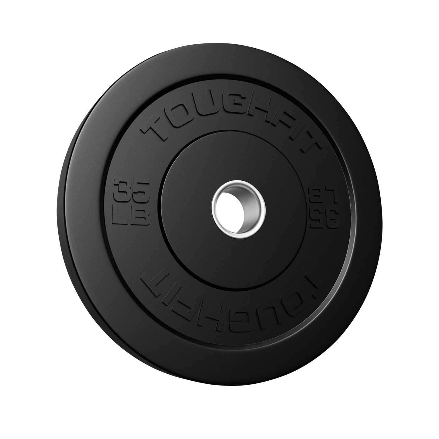 ToughFit Black Olympic Weight Plates Bumper Plates Set