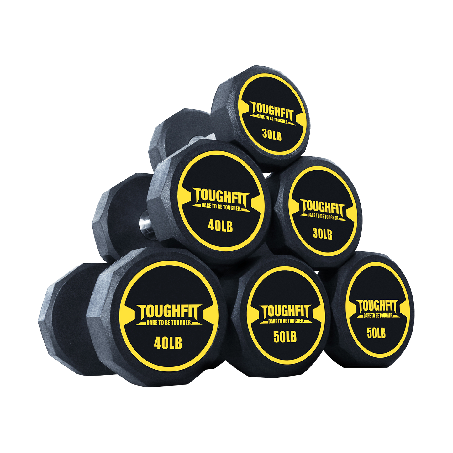 ToughFit Decagon PEV Dumbbell Set 120-270LBS