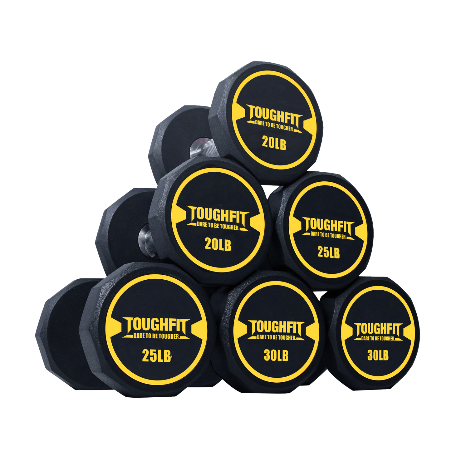 ToughFit Decagon PEV Dumbbell Set 120-270LBS