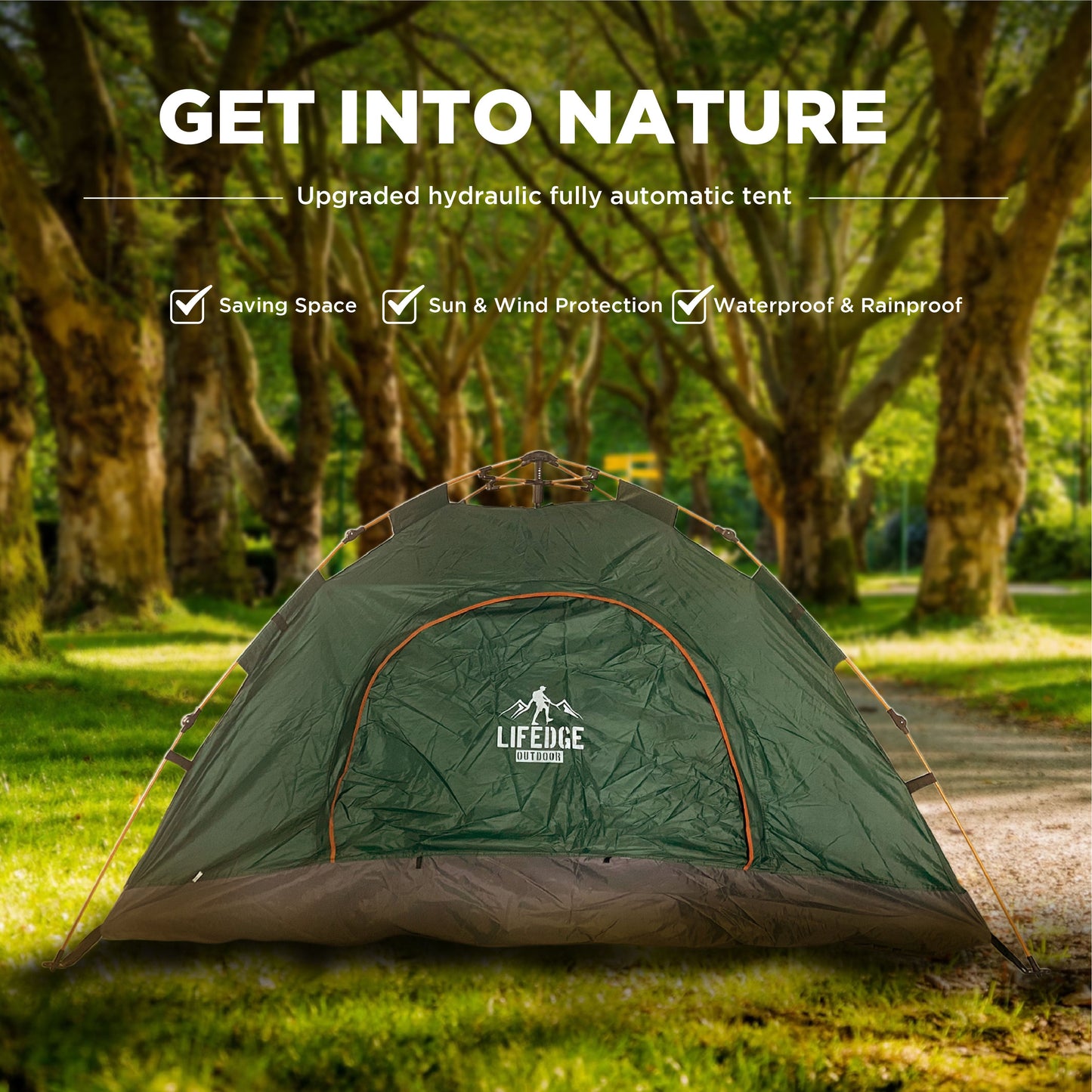 Lifedge Outdoor Crane Creek 2P/3P Camping and Backpacking Tents & Footprints