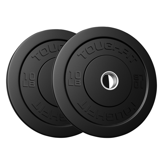 ToughFit Black Olympic Weight Plates Bumper Plates Set