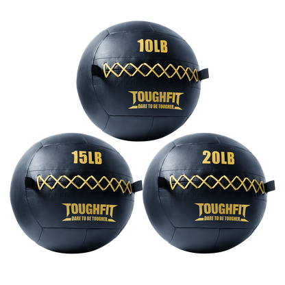 ToughFit Soft Leather Medicine Wall Ball