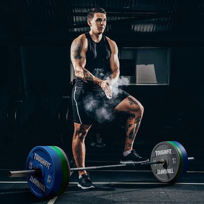 ToughFit Color Olympic Weight Plates Bumper Plates Set