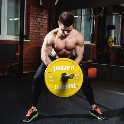 ToughFit Color Olympic Weight Plates Bumper Plates Set