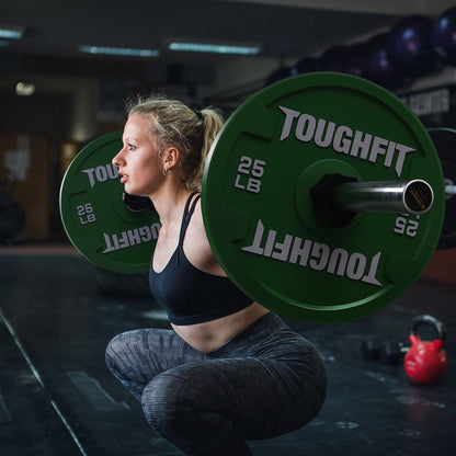 ToughFit Color Olympic Weight Plates Bumper Plates Set