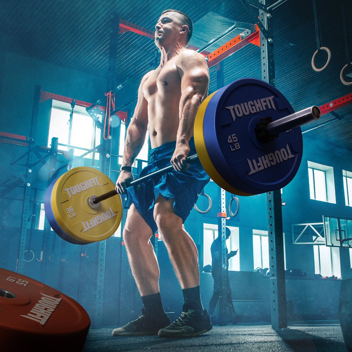 ToughFit Color Olympic Weight Plates Bumper Plates Set
