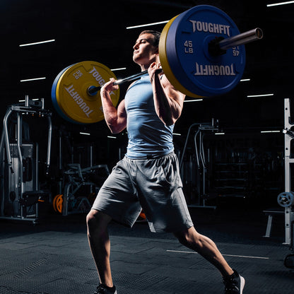 ToughFit Color Olympic Weight Plates Bumper Plates Set