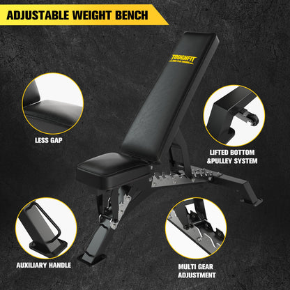 ToughFit 1300LB Adjustable Weight Bench
