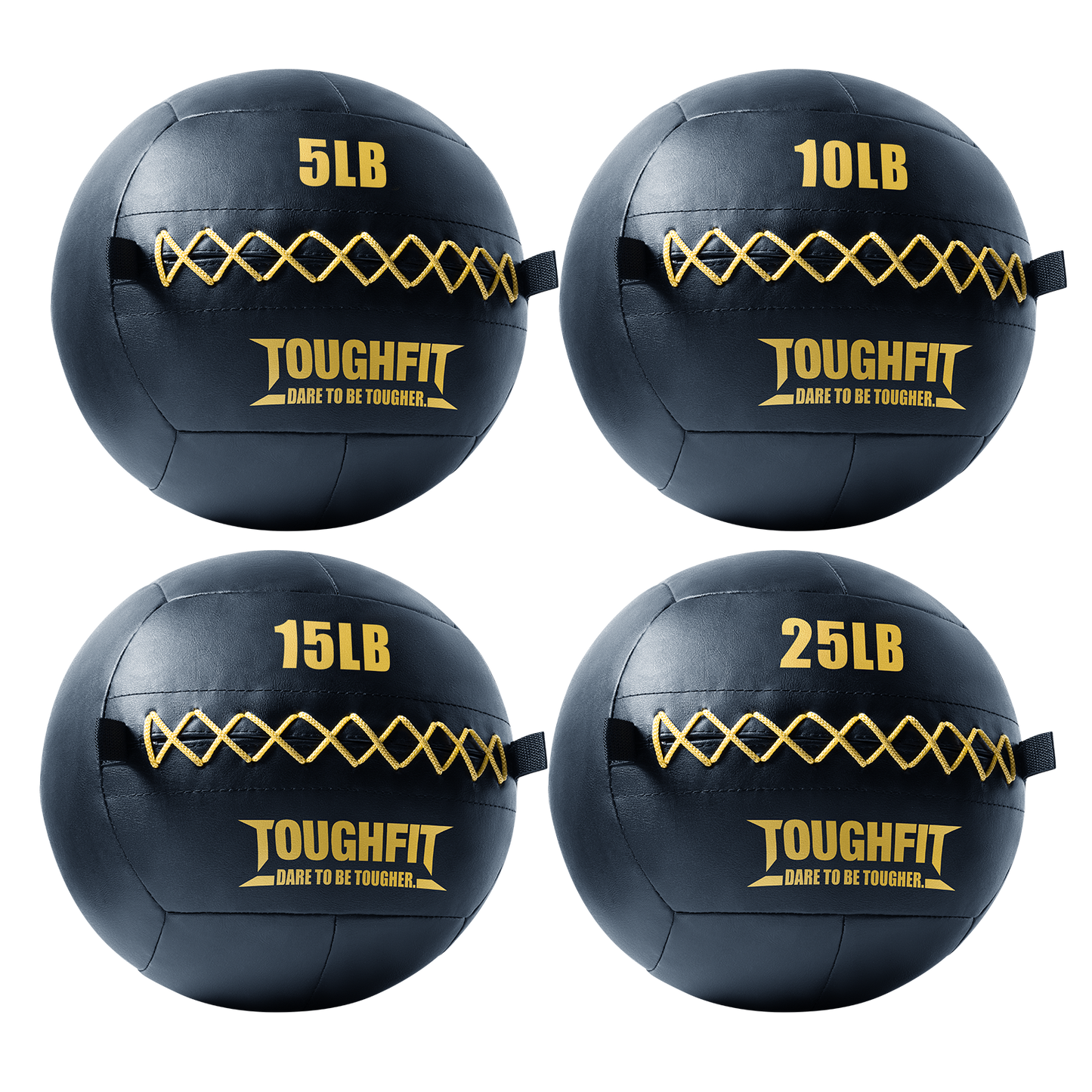 ToughFit Soft Leather Medicine Wall Ball