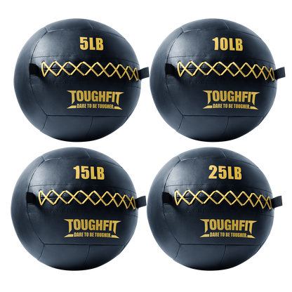 ToughFit Soft Leather Medicine Wall Ball