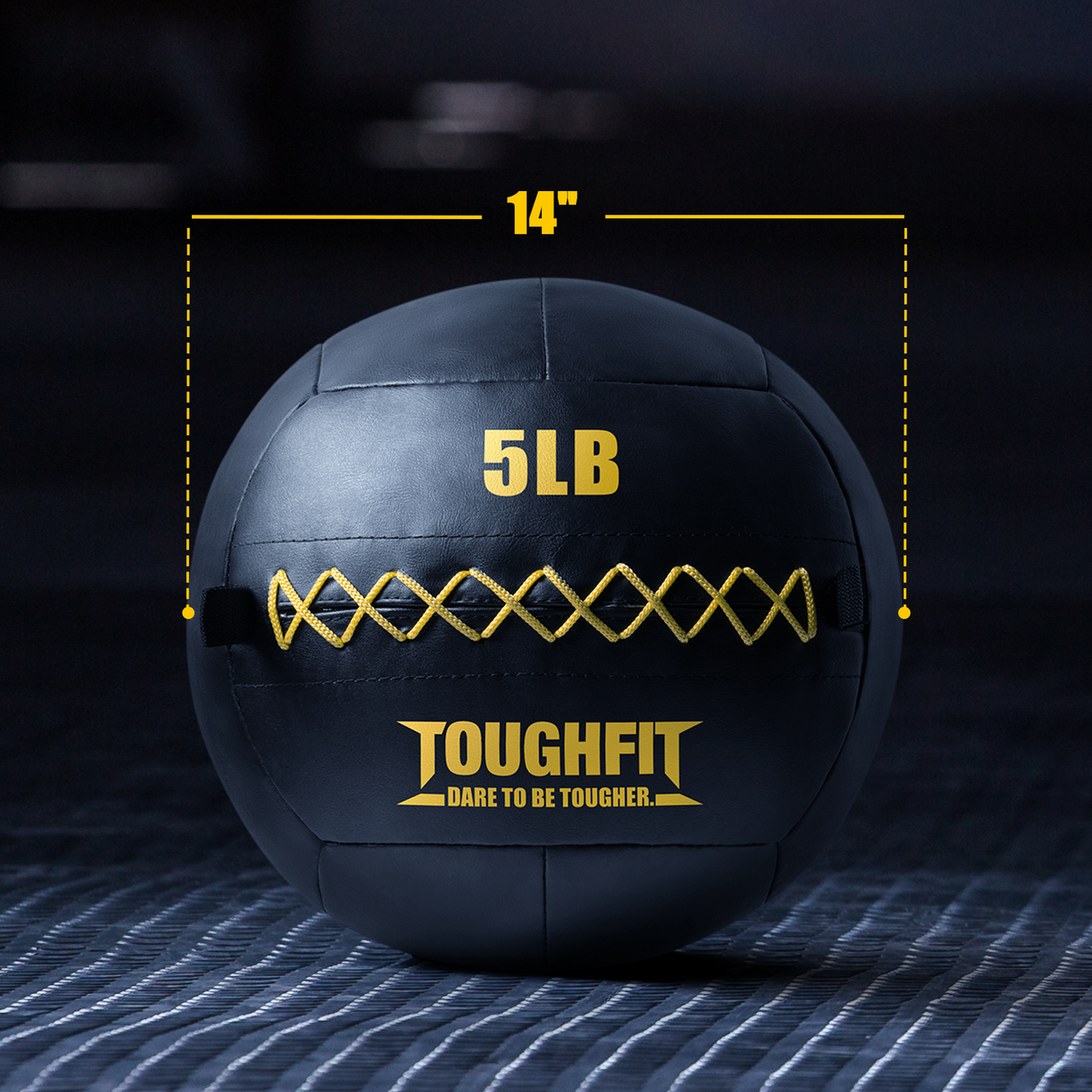 ToughFit Soft Leather Medicine Wall Ball