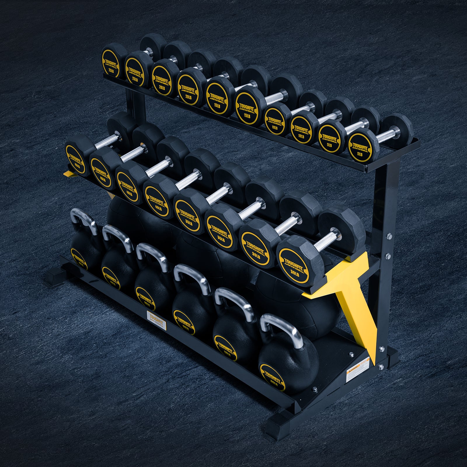 ToughFit Dumbbell Set with Rack